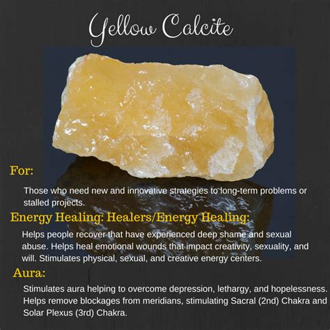 yellow crystal benefits.